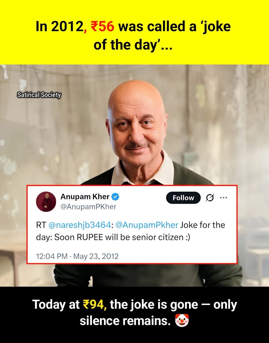 pargod's tweet photo. @AnupamPKher Sir — just saw this … how unfortunate https://t.co/89dXNnChGh