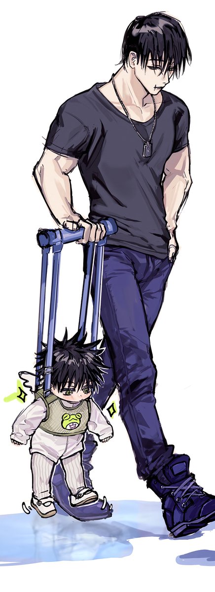 Toji standing on daddy duties business 🤭❤️