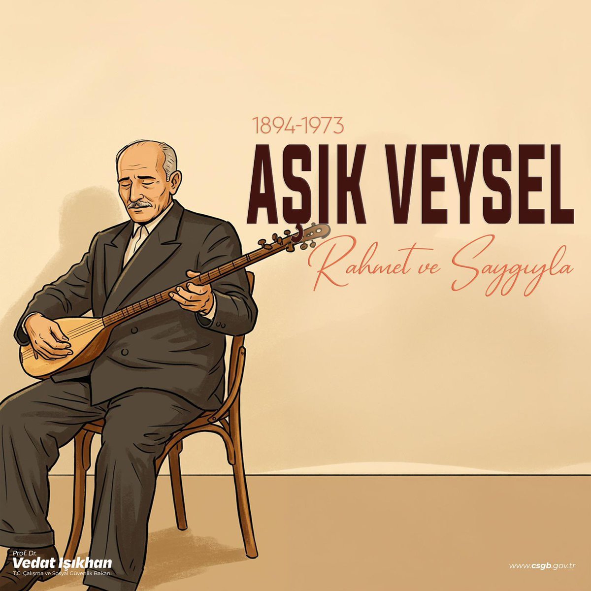isikhanvedat's tweet photo. ❝Açar, solar türlü çiçek.
Kimler gülmüş, kim gülecek.
Murat yalan, ölüm gerçek.
Dostlar beni hatırlasın.❞
 
Âşıklık geleneğimizin temsilcisi, büyük halk ozanımız Âşık Veysel Şatıroğlu’nu vefatının yıl dönümünde saygı ve rahmetle yâd ediyorum. https://t.co/ZtyWYYhZJd
