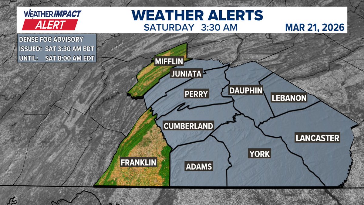 amichaelswx's tweet photo. Update | A #WeatherImpactAlert has been issued. Visit https://t.co/AjQ2bKyeZo for more. #FOX43 #PAWX https://t.co/RsRQGhXkeK