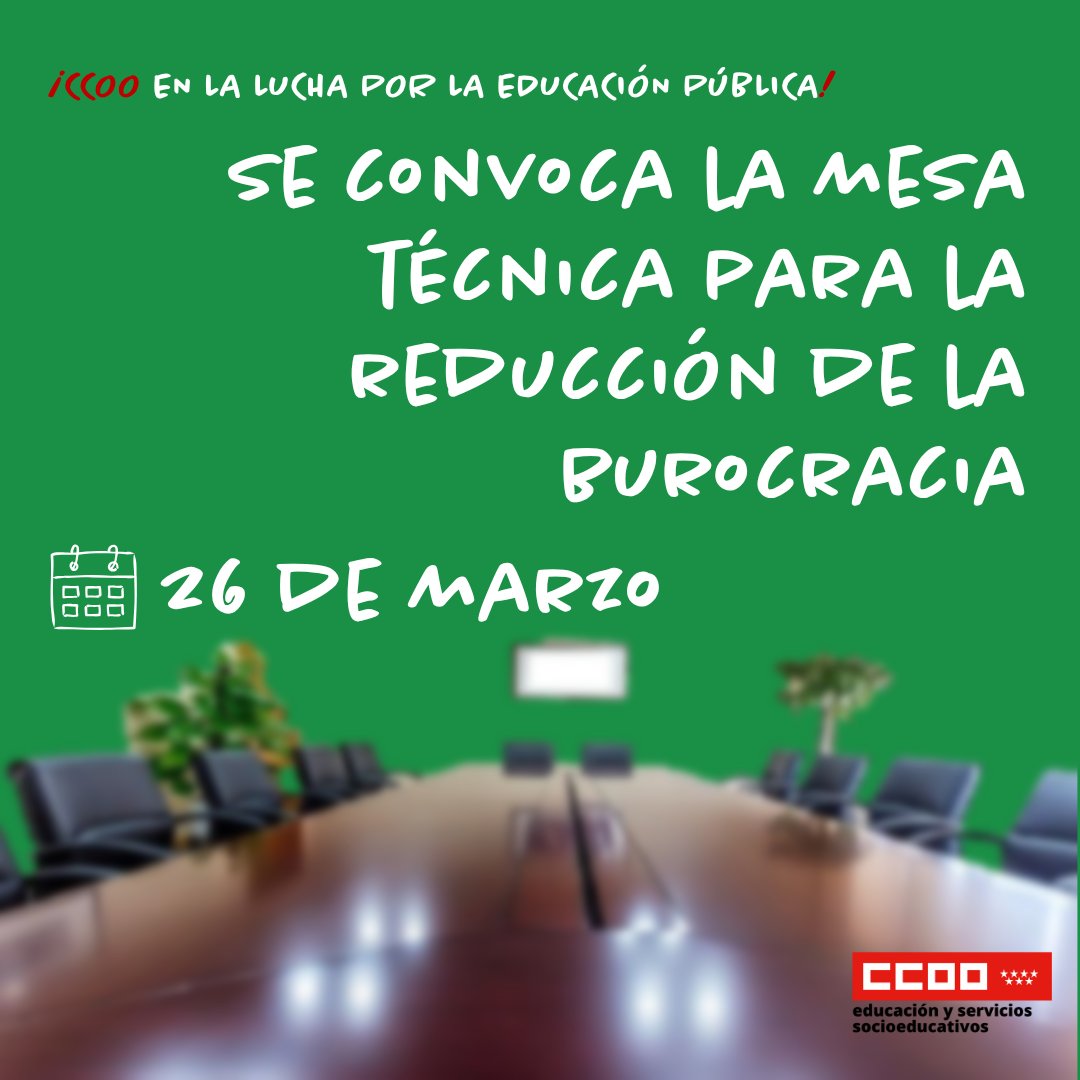 Educación CCOO Madrid tweet media