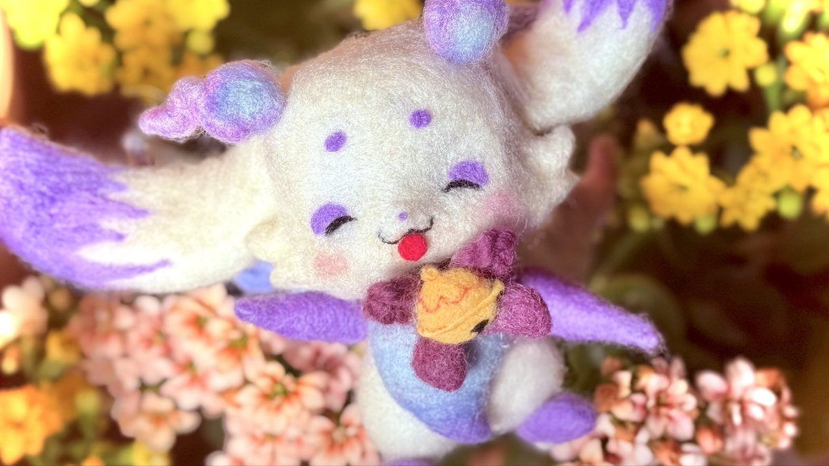 molmichi's tweet photo. 改めて3Dおめでとう🎉

#るんちょま3D #見るんるん #るんるんびじちかん #さむねいるんるん #ちょまと撮ったよ #にじさんじ手芸部 #羊毛フェルト https://t.co/AviXXew9BD