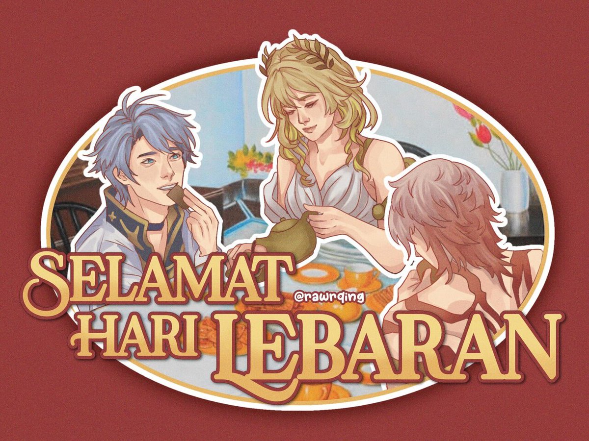 pompom! keluarga kecil amphoreus mengucapkan minal aidin wal faidzin kepada para trailblazer yang merayakan 🥰🫶🏻