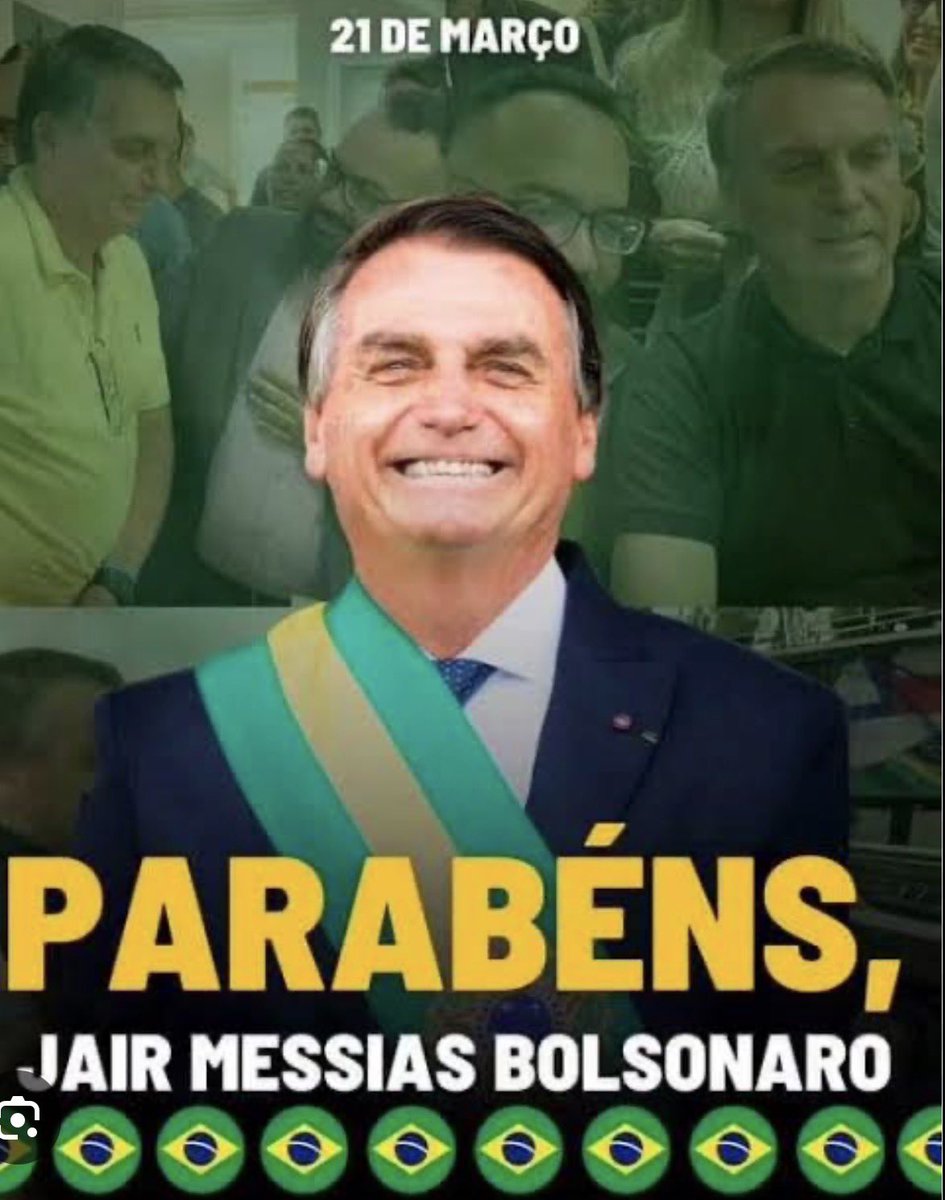 veiakgalhaes's tweet photo. Parabéns 🎉🎊🍾🎈 para o melhor presidente de todos os tempos… @Ja1rMBolsonaro 
Que Deus o abençoe grandemente com muita saúde, paz e tudo de bom que o senhor merece 💚💛💚💛💚💛💚💛💚💛
Meu Ariano favorito ❤️ https://t.co/EN6uMAGQi1