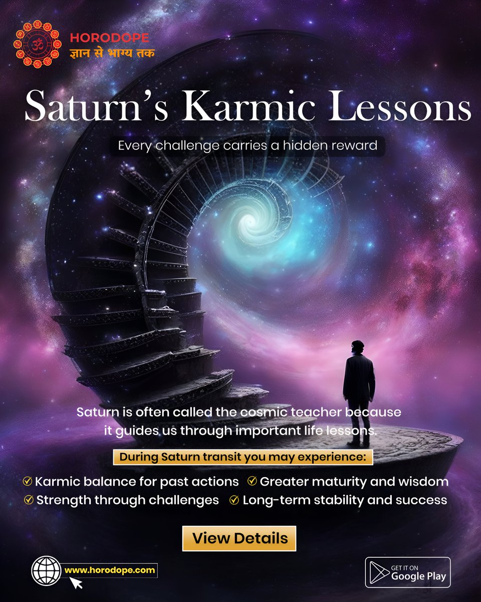 horodope's tweet image. Every challenge is a classroom where Saturn is the headmaster. 🎓
This transit invites you to turn past mistakes into future maturity.
Trust the process; the wisdom you're gaining is your greatest asset. 🌌
#KarmicLessons #SpiritualGrowth #CosmicTeacher #Karma