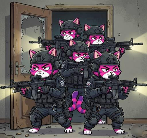 SanakaTheCat's tweet photo. Have you ever seen a special operations forces team of pink digital cats? They're ruthless... no mercy. When it's time to pump, they do it violently. No one see's it coming.

https://t.co/GQLgRnvhuo

$NAKA https://t.co/mCX1bbAuzP