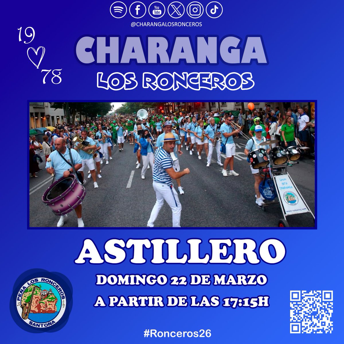 📣TENÉIS GANAS DE FIESTAAAA?🕺💃🎺🎷

Mañana domingo 22 de marzo tenemos una nueva cita. Estaremos en #Astillero. 

🗓 22 DE MARZO
🕐 A PARTIR DE LAS 17:15H
📍 ASTILLERO 🎉

Si tenéis ganas de fiesta, no os lo podéis perder.
Nosotros estamos preparados... y vosotros???