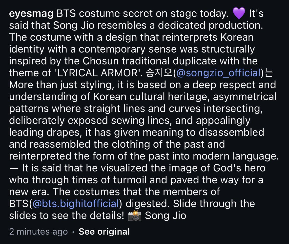 namjoonspebble's tweet photo. Whoa!! The stage fits were inspired by Joseon tradition with the theme of “lyrical armor” !! https://t.co/anpOy7Xwrr