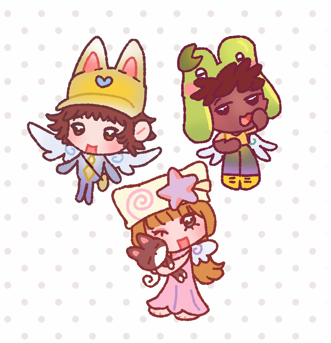 juin_hi's tweet photo. What's this? I got an urge to turn you/your friends/ocs into lil y2k creatures! 💫

info 🔗 in replies https://t.co/xL8N0GD1b2