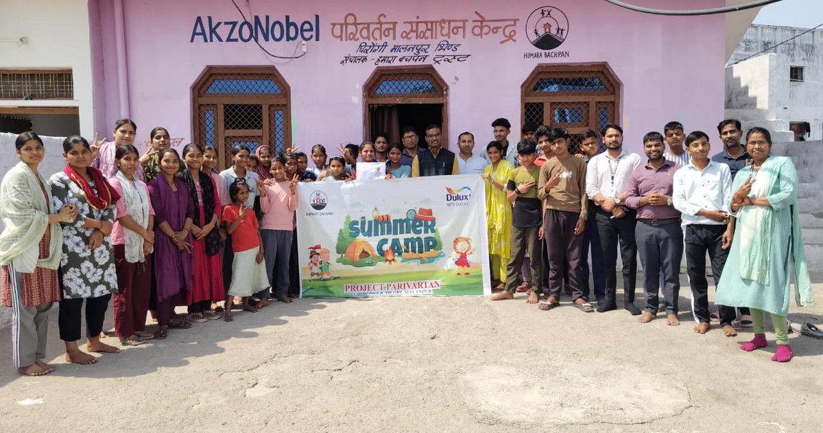 humarabachpan's tweet image. 5-day #SummerCamp at Tilori &amp;amp; Ghirongi engaged almost 100 students through 12+ activities—quiz, writing, awareness sessions, Batto Bai &amp;amp; pottery workshops, career guidance &amp;amp;more. A vibrant space for learning, creativity &amp;amp; confidence building!

@dharitri @AkzoNobel @BhindCollector