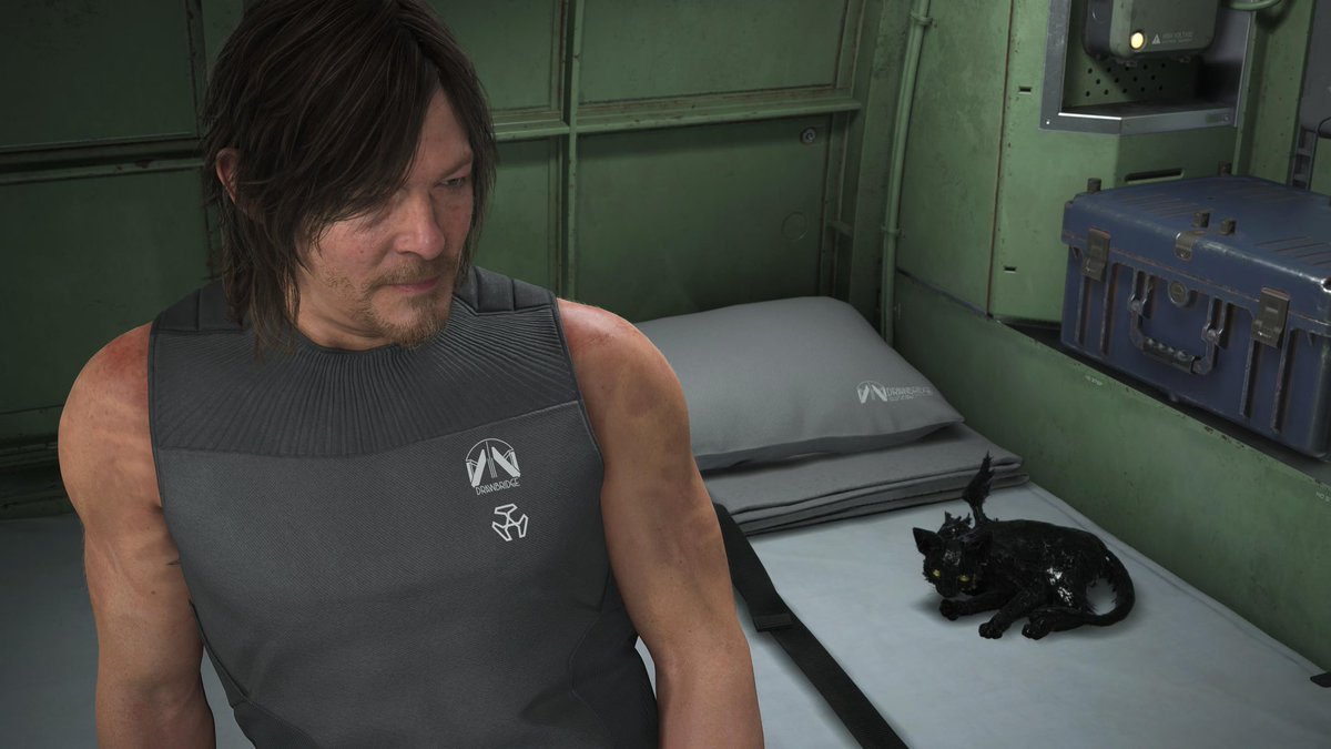 サム（撫でていいのか…？）
 #DeathStranding2 
 #DeathStranding2PhotoMode