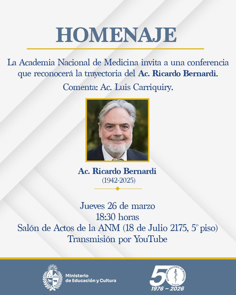 Academia Nacional de Medicina Uruguay tweet media