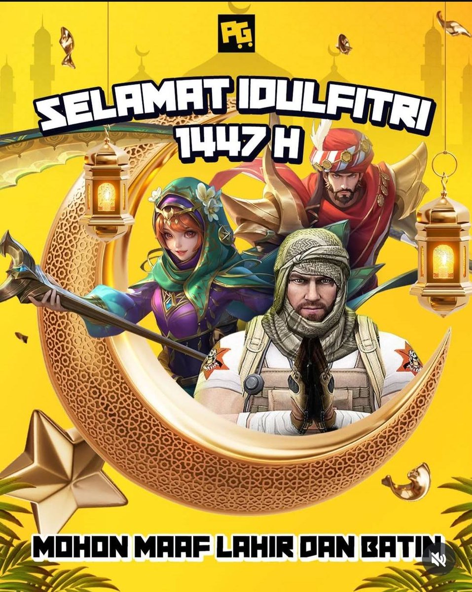 Pasargamesid's tweet photo. Selamat Idulfitri 1447 H 🌙

Saatnya kembali ke hati yang suci, mempererat silaturahmi, dan membuka lembaran baru.
Mohon maaf lahir dan batin 🙏

Top up kebutuhan game kamu di https://t.co/DO0Q2NPTjA murah mudah dan cepat📲

#pasargames #topup #lebaran #idulfitri #1447h https://t.co/9DXmeih0Ow