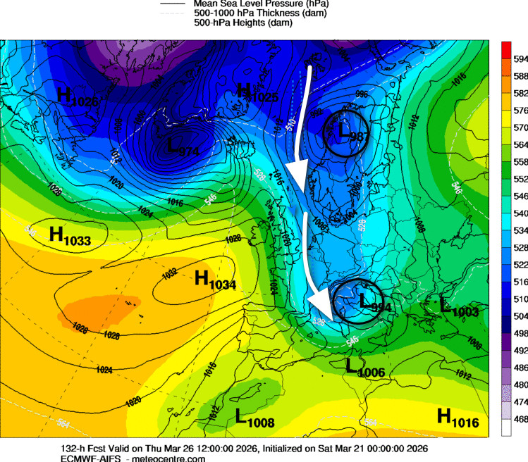 Alpenweerman's tweet photo. EC00 ensembles T850 hPa prikpunt #Mittelberg VAB met op woensdag de scherpe T daling (12°C) en inzettende #koufront #sneeuwval https://t.co/7L8zim8kPY