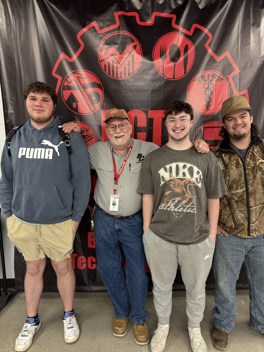 ALL of these kids passed the Carpentry TRACK exam on Friday. Others will do make ups next week and others will retest in 30 days. Huge shout out to them and their teacher. Impressive!