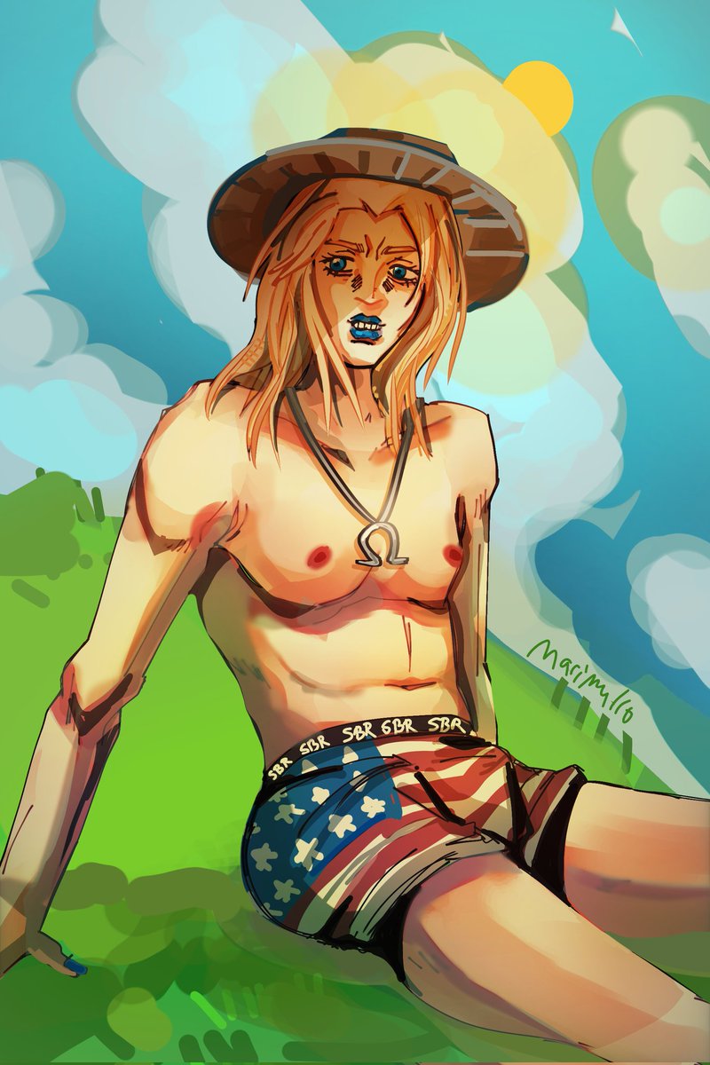 Mar1Murro's tweet photo. America's sweetheart
#jjba #sbr https://t.co/JuxWdmlnBC
