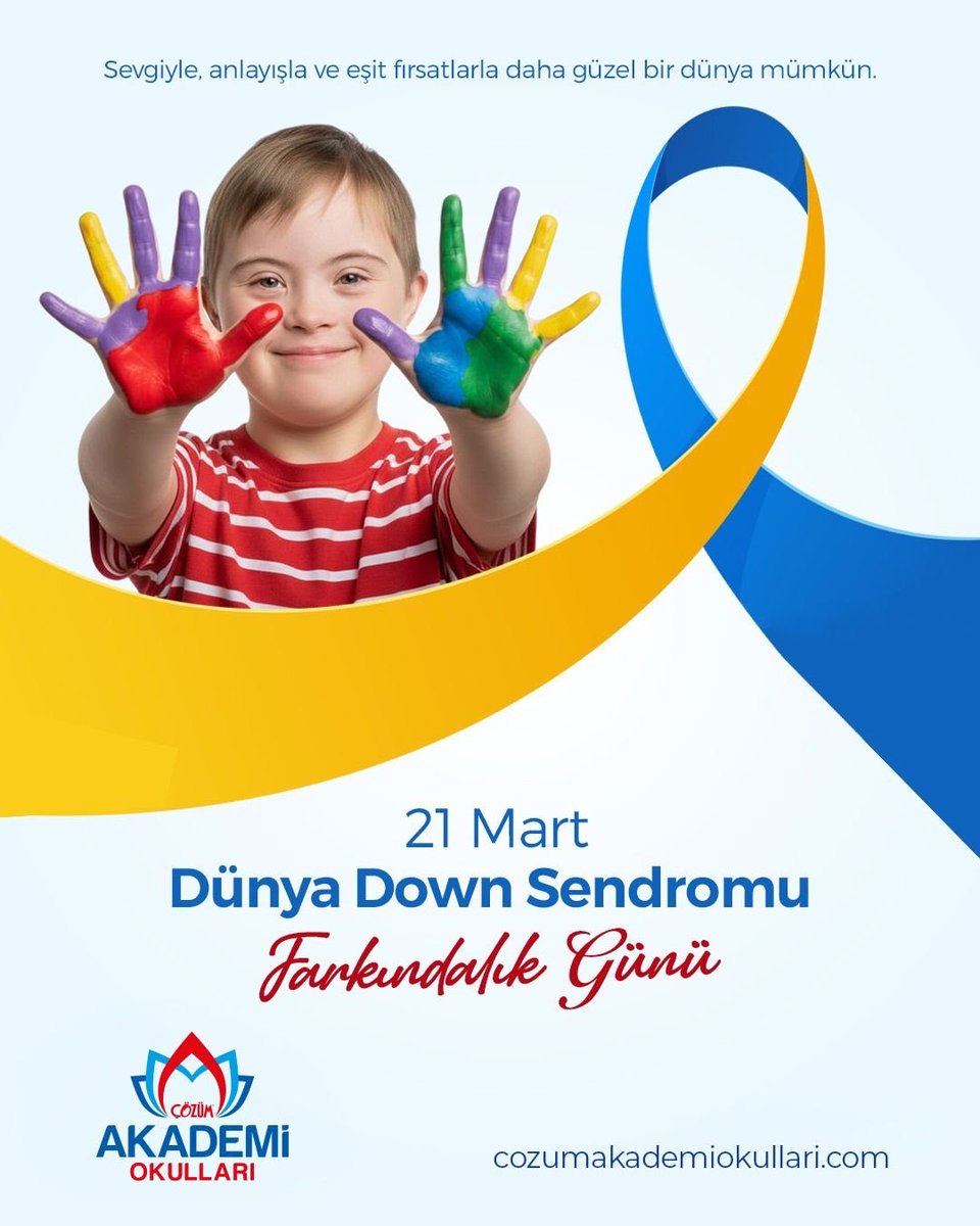 Farklılıklarımızla Birlikte Güçlüyüz!

Down sendromu bireyin kimliğini değil, gelişim biçimini tanımlar. Bu durum genetik bir farklılıktır.

'Anlaşıldığını hissetmekten daha güçlü bir duygu yoktur!

21 Mart Dünya Down Sendromu Farkındalık Günü'nde sevgi ve anlayışla yanınızdayız!