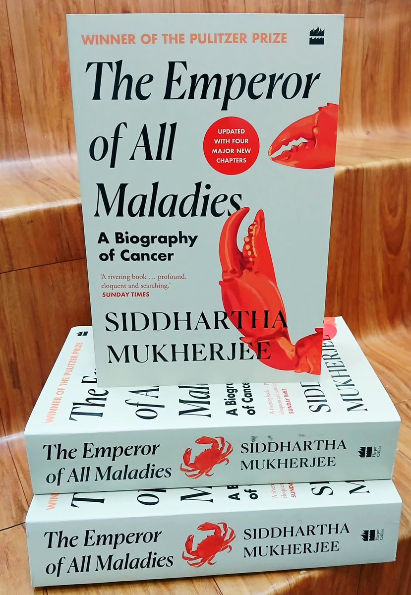 PadhegaIndia_'s tweet image. #NewBookAlert 🪷
Presenting the critically acclaimed and a much recommended book (Paperback): The Emperor of All Maladies - A Biography of Cancer (Updated with four major new chapters) by @DrSidMukherjee, published by @HarperCollinsIN.
Order 👉 padhegaindia.in/product/the-em…