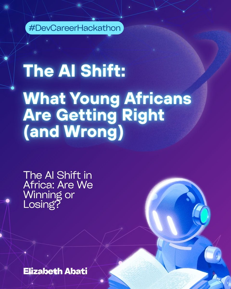 AMBetty442's tweet photo. Everybody is using AI now… but not everybody is using it well.

I wrote about what young Africans are getting right (and wrong) with AI 

If you’re using AI or planning to, this is for you:

@dev_careers @raenest #DevCareerHackathon https://t.co/3PduSkYEfZ