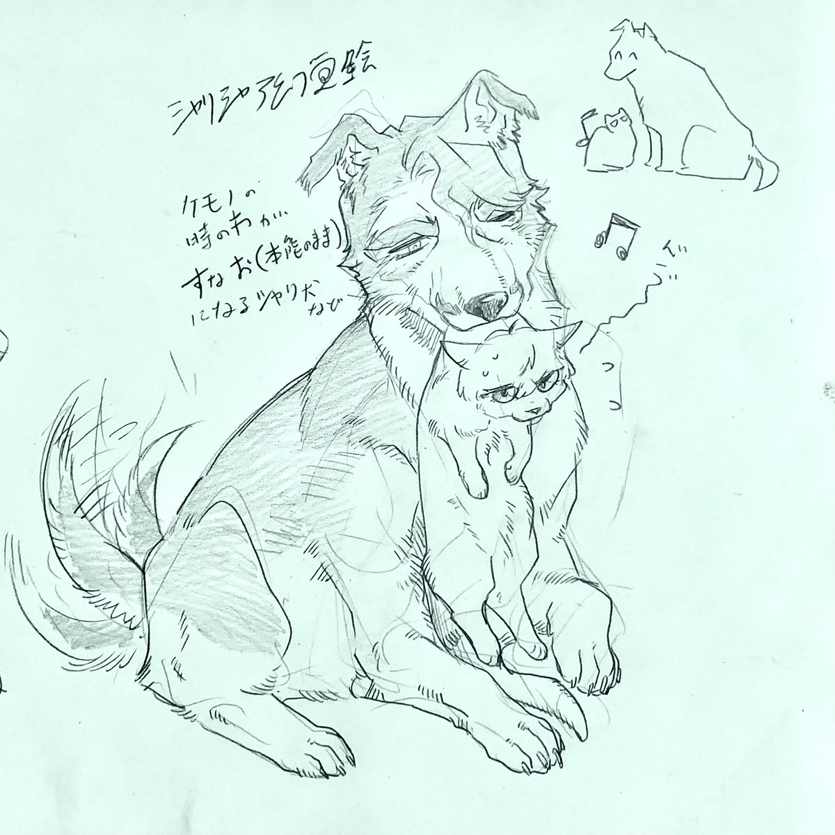 シャリシャア 🟩🟥幻覚
ケモの姿の方が素直になる🟩犬など 