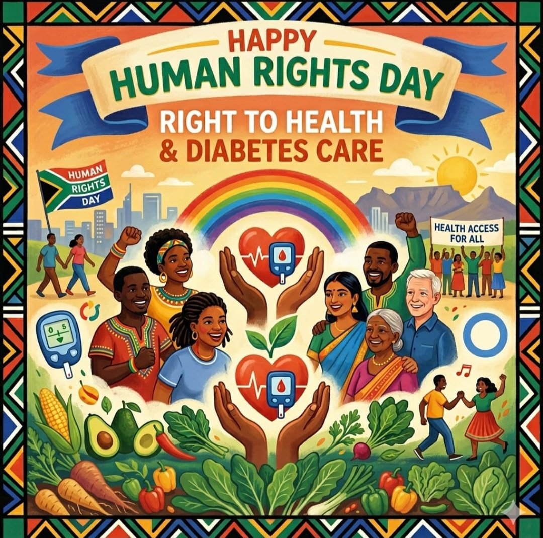 SaDiabetic's tweet photo. To deny people their human rights is to challenge their very humanity. Nelson Mandela
​Whether you are a Type 1, Type 2, LADA, or a caregiver, your voice matters in the fight for global health equity. We aren't just managing a condition; we are advocating for our right to thrive. https://t.co/lalb1sDZXt