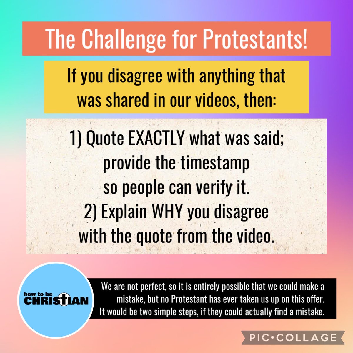 How to be Christian tweet media