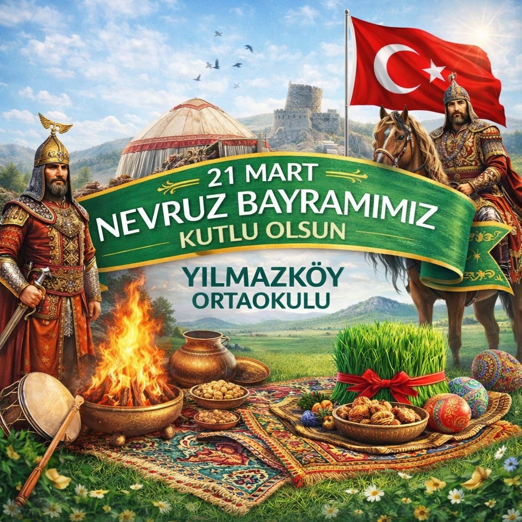 Türk dünyasının binlerce yıllık geleneği, kardeşliğin ve dayanışmanın simgesi olan 21 Mart Nevruz Bayramı’nı en içten dileklerimizle kutlarız. 🕊️🌱 <a href="/tcmeb/">Millî Eğitim Bakanlığı</a> @aydinmem09 @aydinmemarge <a href="/mehmetyigitmem/">Mehmet YİĞİT</a> <a href="/efelerilcemem/">EFELER İLÇE MİLLİ EĞİTİM MÜDÜRLÜĞÜ</a> @alicomrukk  #türkiyeyüzyılımaarifmodeli🇹🇷
​#Nevruz #21MartNevruz
