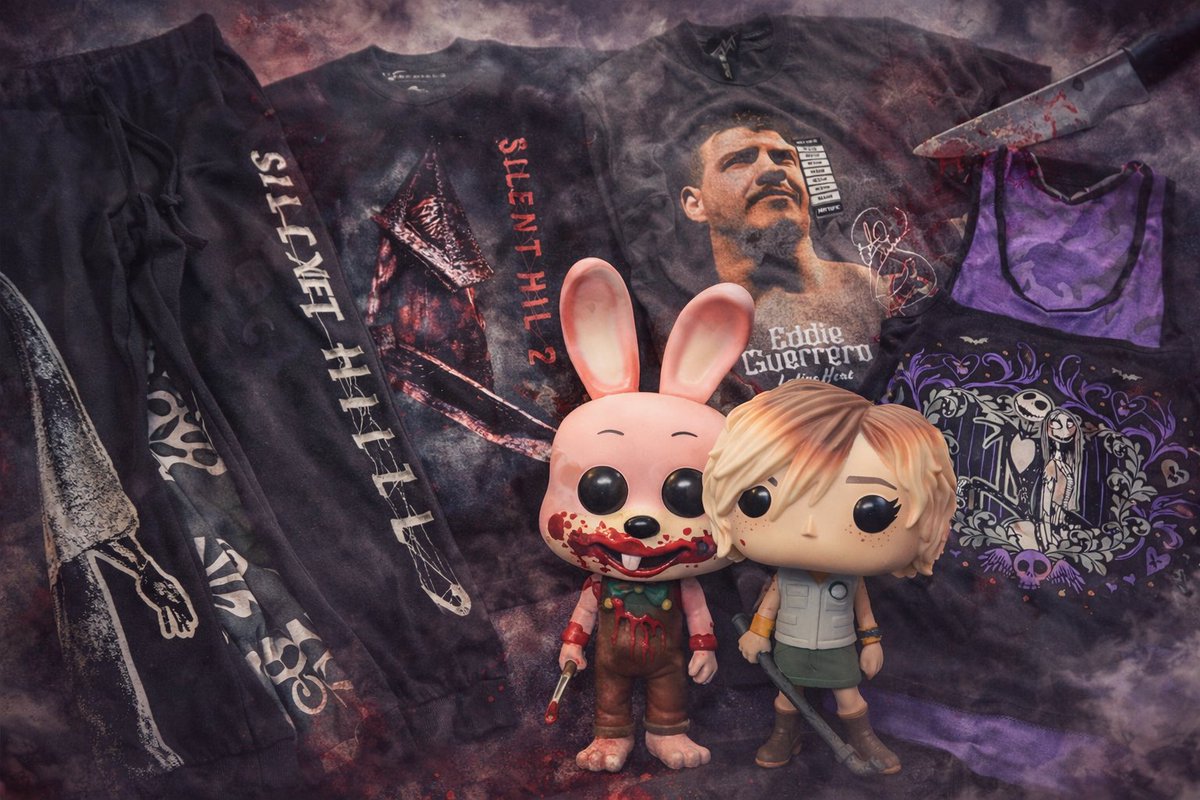 PeraltIsGaming's tweet photo. Check out my newest haul from @HotTopic! It's a #SilentHill and Eddie Guerrero kinda day, with some Nightmare Before Christmas thrown in.
You can get 10% off at HotTopic here ~ https://t.co/GJpbsnOnOl
#HTpartner #sponsoredbyht https://t.co/J4hGw1hykX