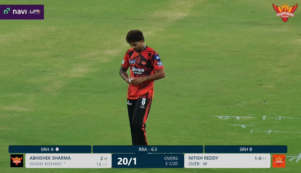 Reddy gets both Ishan and smaran He has been good with ball especially ...