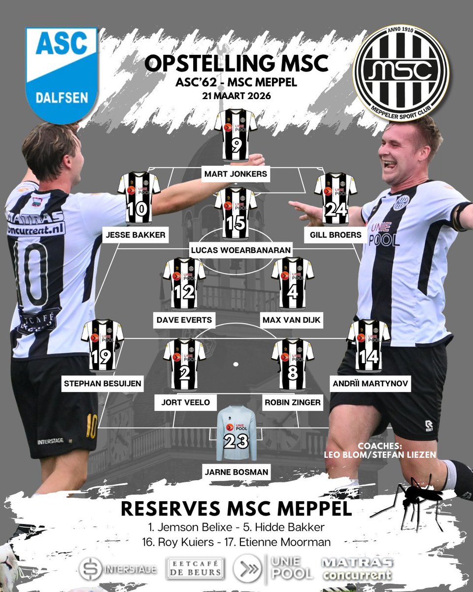 🤍🖤🤍 MSC Meppel tweet media