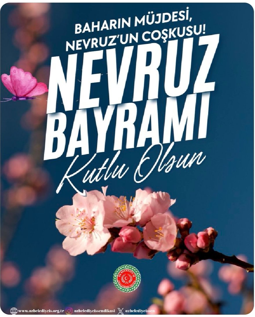 Nevruz; doğanın yeniden uyanışıyla birlikte umutların yeşerdiği, birlik ve beraberliğin güç kazandığı anlamlı bir gündür.

Bu özel günün; birlik ve beraberliğimizi güçlendirmesini, ülkemize sağlık, huzur ve bereket getirmesini diliyor, Nevruz Bayramı’nızı kutluyoruz.