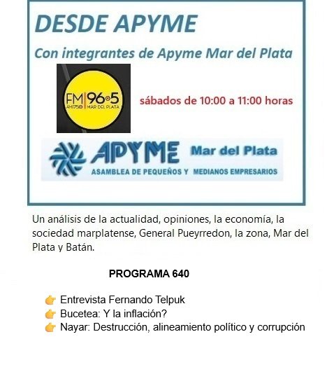 ebruzetta's tweet photo. Ya comienza DESDE APYME por la 96.5. También nos podés escuchar en: https://t.co/aXhSO6ez7b https://t.co/SCsS9bxi55