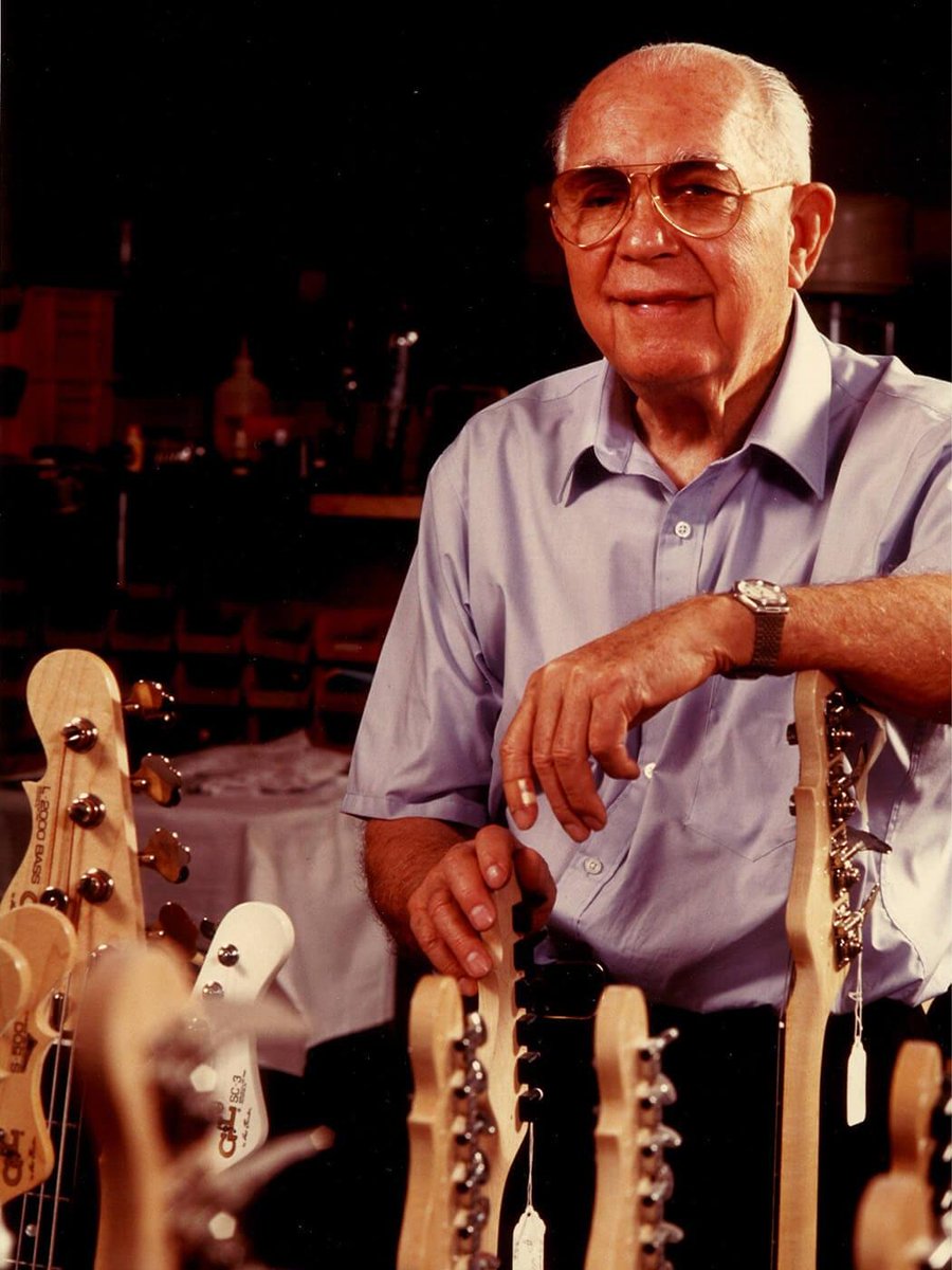Leo Fender 🎩🪄 

Pioneer of modern electric sound. Remembering Leo on the date he passed, March 21st, 1991.

His innovations gave us the Fender Stratocaster, Telecaster &amp; Precision Bass, tools that shaped rock, blues &amp; beyond forever. #RIP  

#LeoFender