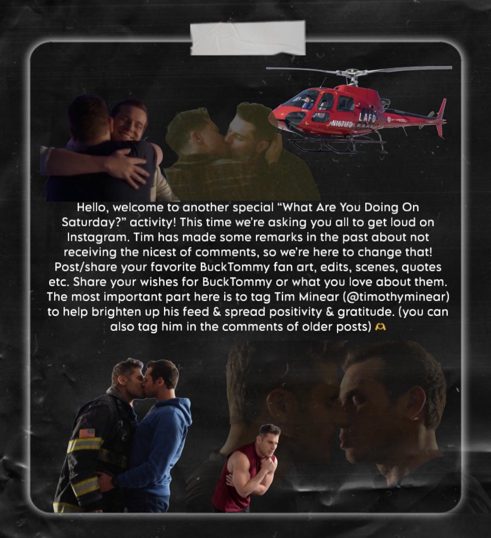 what are you doing on saturday? tweet media