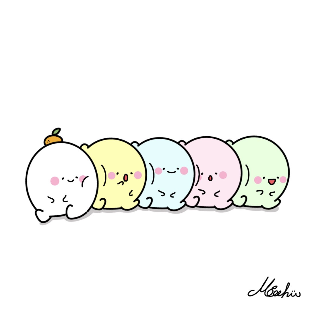 🍊ご自由にもたれかかりください🍊

#もっちぃ #おもち #団子 #ゆるいイラスト #ilustracion