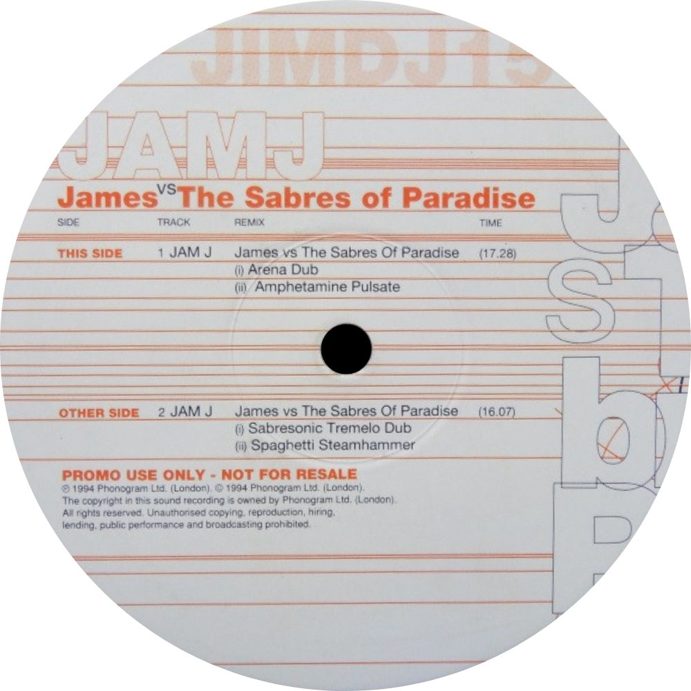 wearejames's tweet photo. The double A-side of Jam J / Say Something was released #onthisday. Jam J was remixed by Sabres of Paradise, originally billed as an "electronic dub journey" across 4 phases, lasting an epic 33 minutes. Listen now: https://t.co/VmySKnYHgq NBL x

#James #JamJ #SabresofParadise https://t.co/CQnzVl9oVJ