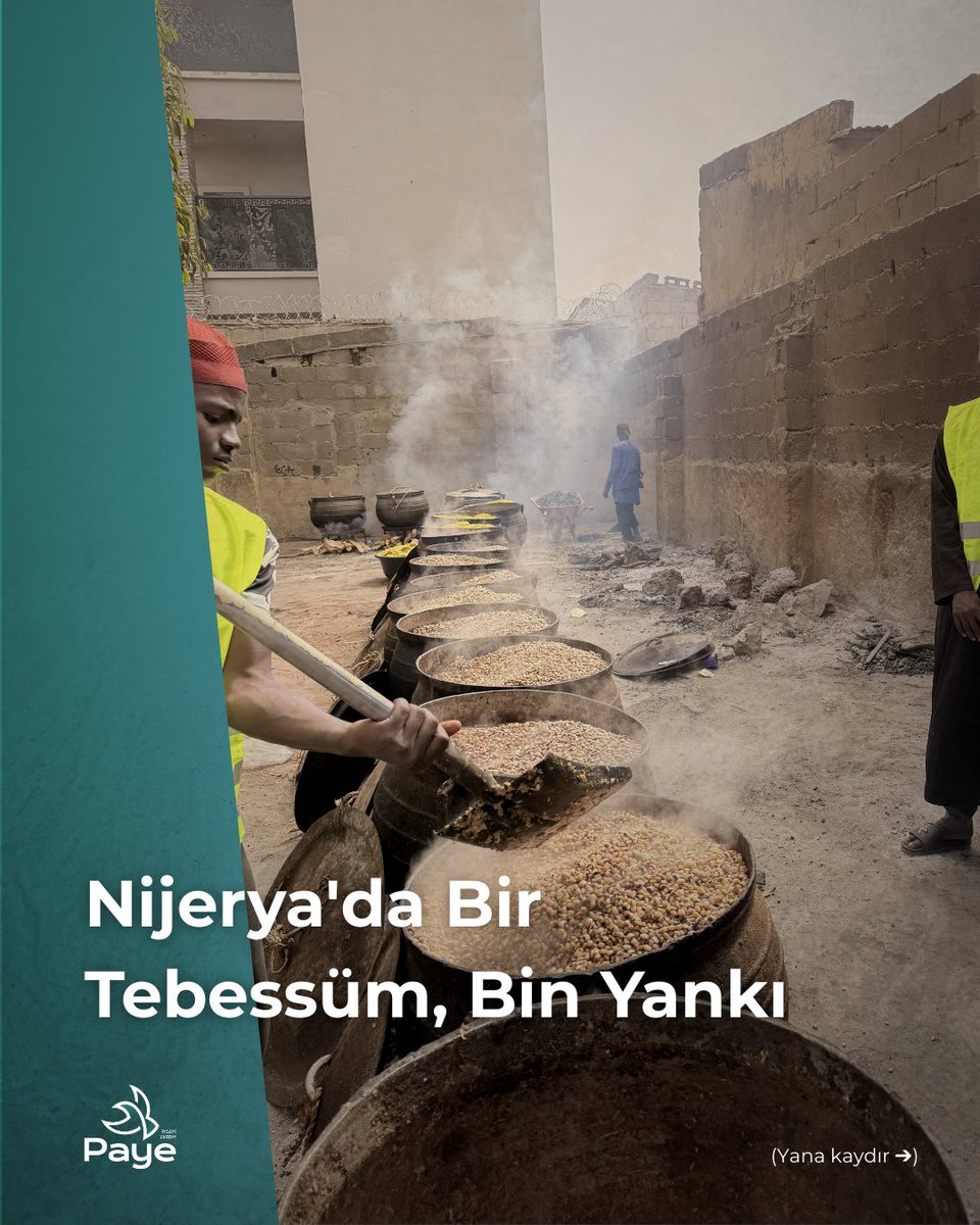 payeiyd's tweet photo. Buradaki her kap yemekte sizin buralardan gönderdiğiniz o samimi niyetin bir yansıması var. İyilik; sınırları, dilleri ve mesafeleri aşan en evrensel dildir. Biz Nijerya’da sadece iftar dağıtmıyoruz; sizin adınıza bir gönül köprüsü inşa ediyoruz. 🤲🌙 https://t.co/yYAFqkZApj