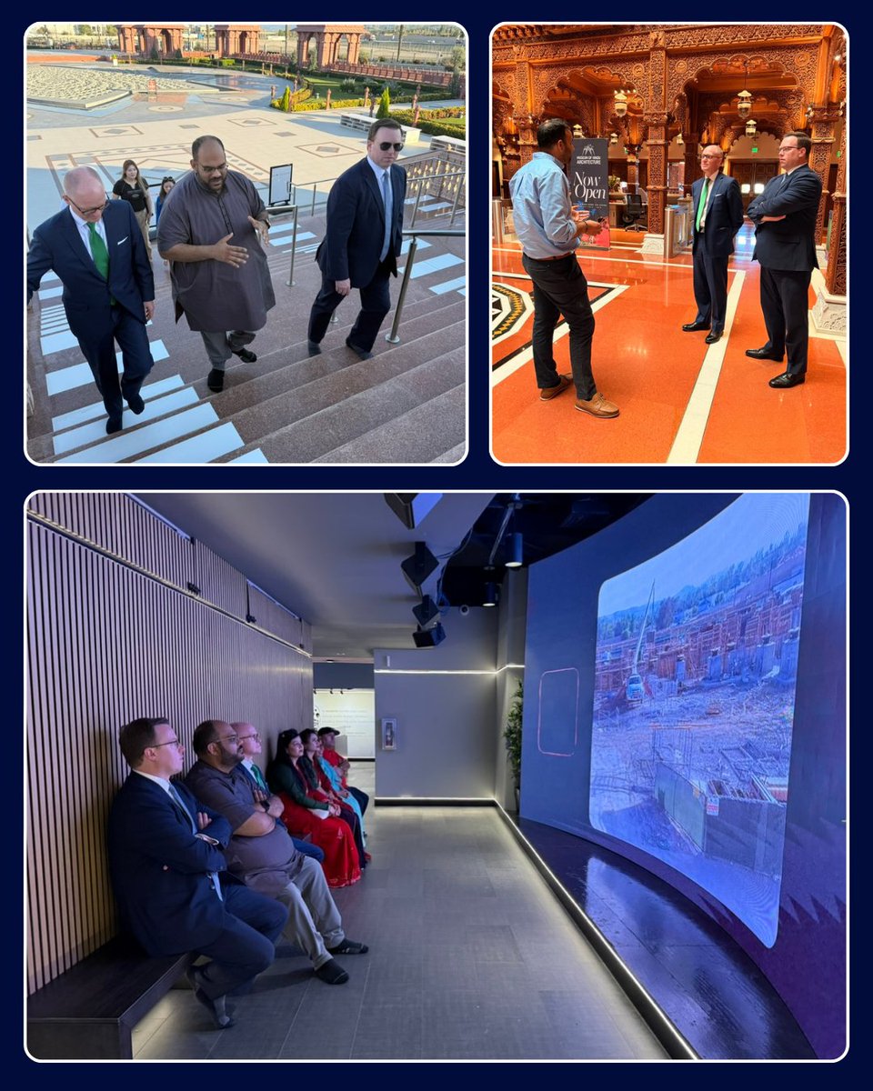 bapslosangeles's tweet image. Leaders from The Church of Jesus Christ of Latter-day Saints visited and toured #BAPSLosAngeles. They engaged in a robust dialogue with BAPS volunteers as two faiths who share a strong bond and partnership. #BAPS #Interfaith #ChurchofJesusChrist #Latterdaysaints #Hindu