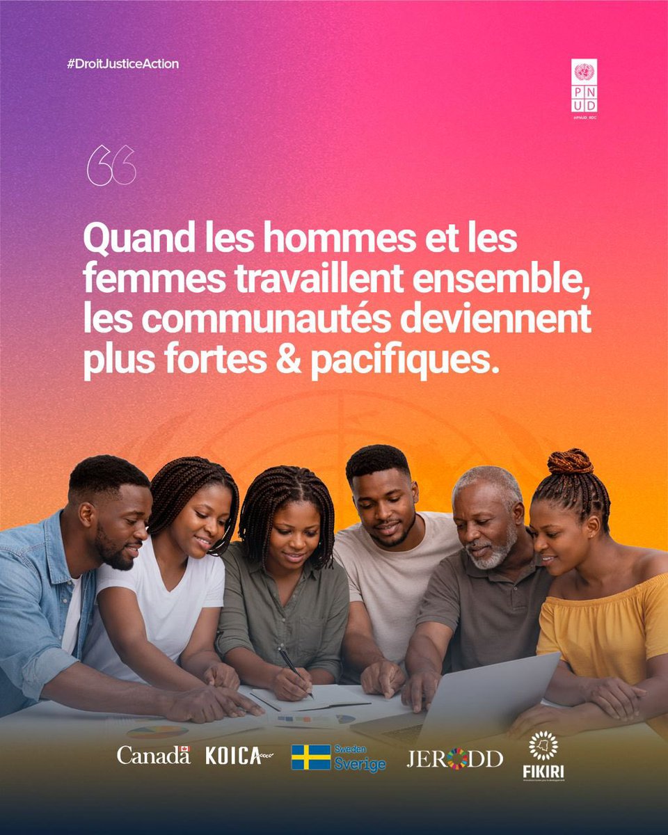 alma_ice's tweet photo. Une communauté ne peut pas avancer avec seulement la moitié de sa force. Travailler main dans la main permet de multiplier les idées, d’améliorer les solutions et de construire la paix.
@olimuf @AmbassadeSuede
@PNUDRDC @jeunesseEP_RDC
@koicaindonesia
#FIKIRI #JERODD #KOICA
#DroitJusticeAction
#AutonomisationDesFemmes
#DroitJusticeAction
#FIKIRI #JERODD #KOICA
#FIKIRI #JERODD #KOICA