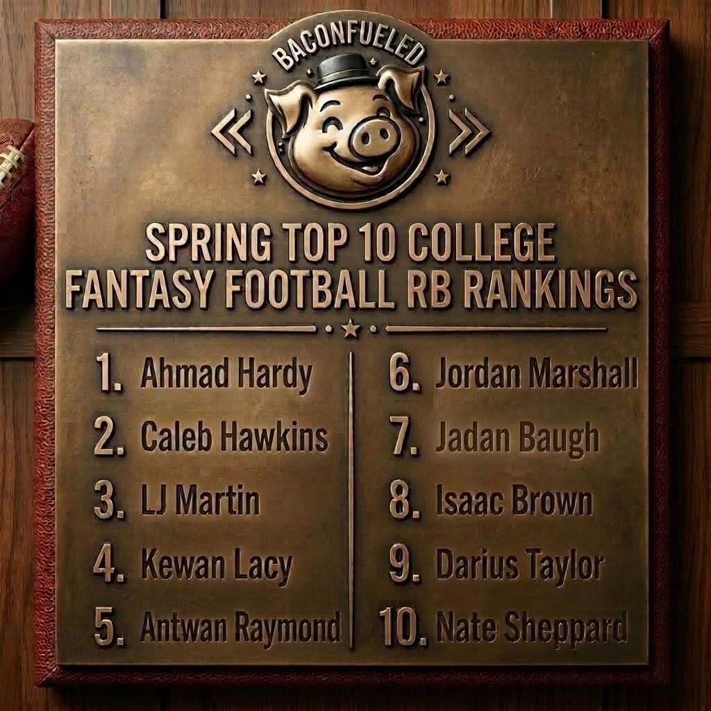 eliotmays's tweet image. 🏈 I opened the door last week with QBs to let folks poke around, and now it's time for me to introduce my RBs for scrutiny.  

Tell me why I'm wrong, and I'll tell you why I don't believe you.

#CFF #CFB