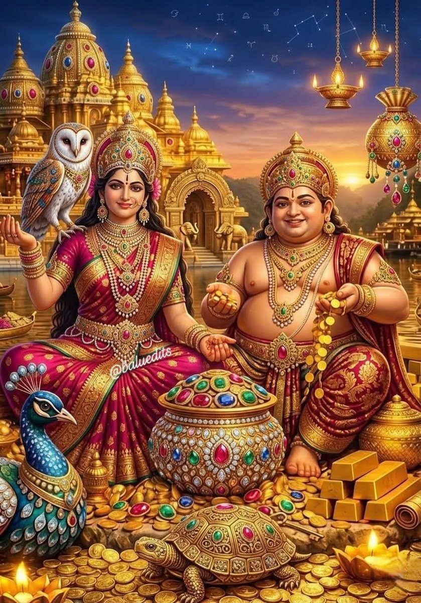 Benefits of worshiping Lakshmi Kubera.✨🙌

Worshiping both Mahalakshmi and Kuberan together is considered very auspicious.  

It has the power to give wealth, prosperity and peace.
 
Key Benefits:

1. Wealth will increase
Income in the house will increase and economic condition