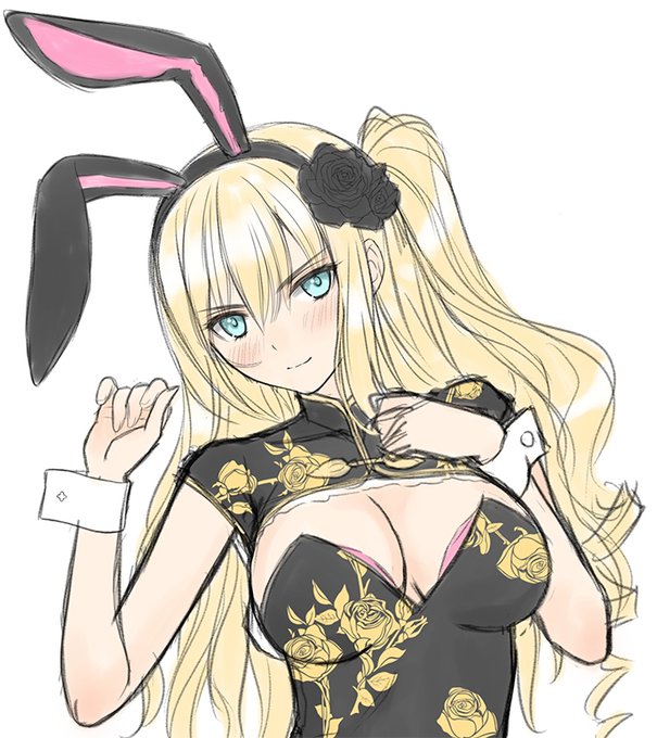 金連バニー抱き枕カバーの予約を予約開始しましたのでよろしくです。まずはラフ絵を公開です。 https://t.co/yTgOd0qQTD 