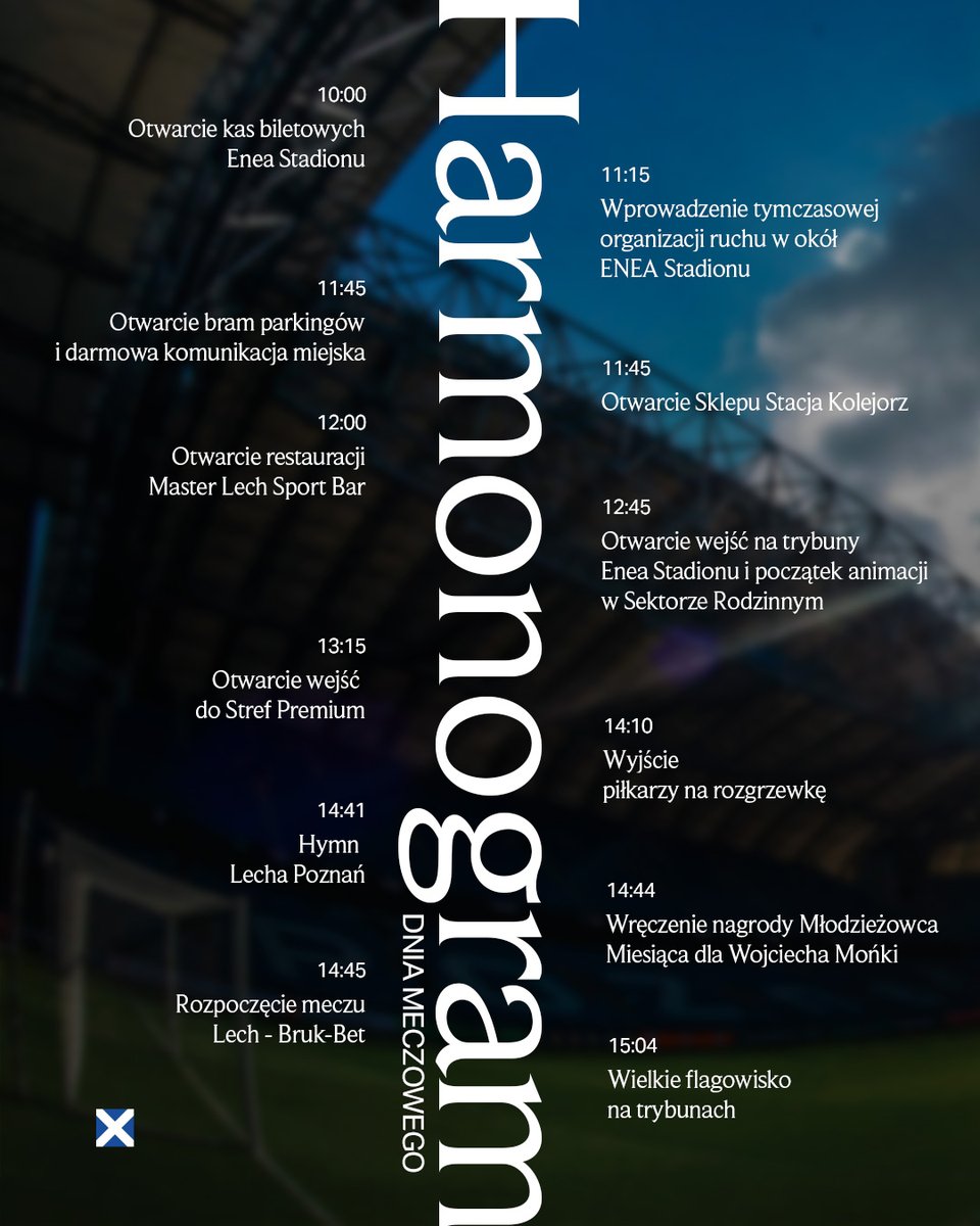 LechPoznan's tweet image. Za 24 godziny mecz #LPOBBT 🔥

👉🏼 Do sprzedaży trafiły miejsca ze zwolnionych wcześniej rezerwacji.
👉🏼 O 12:15 otwieramy Strefę Rozrywki, a o 12:45 bramy Enea Stadionu.

#WiaraNaLecha 🎫 bilety.lechpoznan.pl