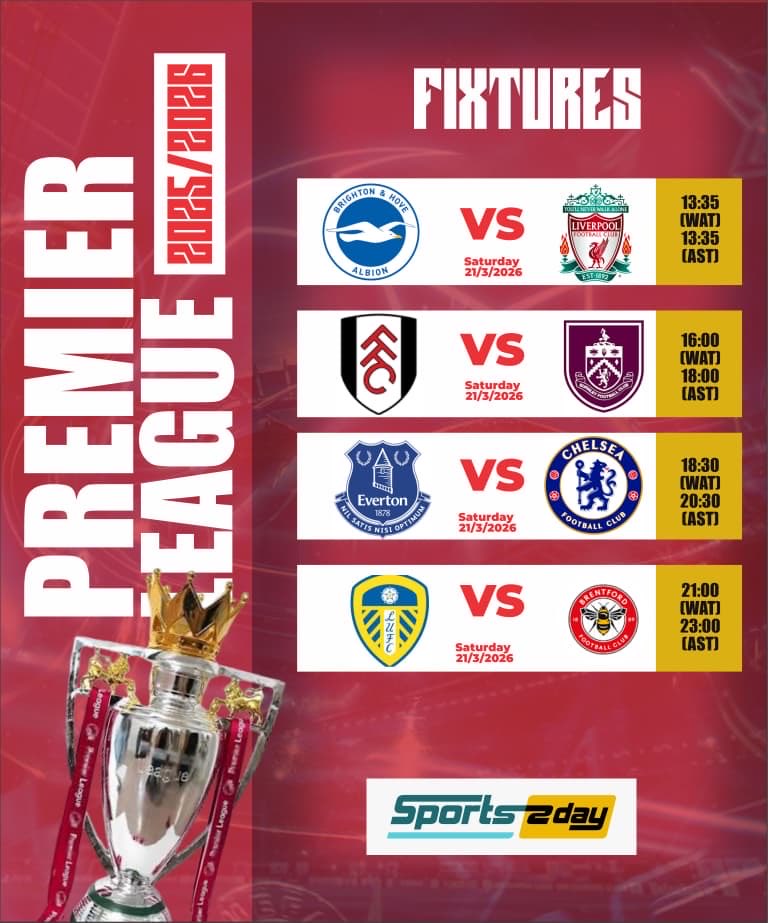 SupremestarsFc's tweet photo. Matchday mode: ON ⚽🔥

No talk, just football.

Brighton &amp; Hove Albion vs Liverpool FC
Fulham FC vs Burnley FC
Everton FC vs Chelsea FC
Leeds United vs Brentford FC

Who’s winning today? 👀🔥

#PremierLeague #MatchdayVibes #GameOn https://t.co/Xg9gnRcneC