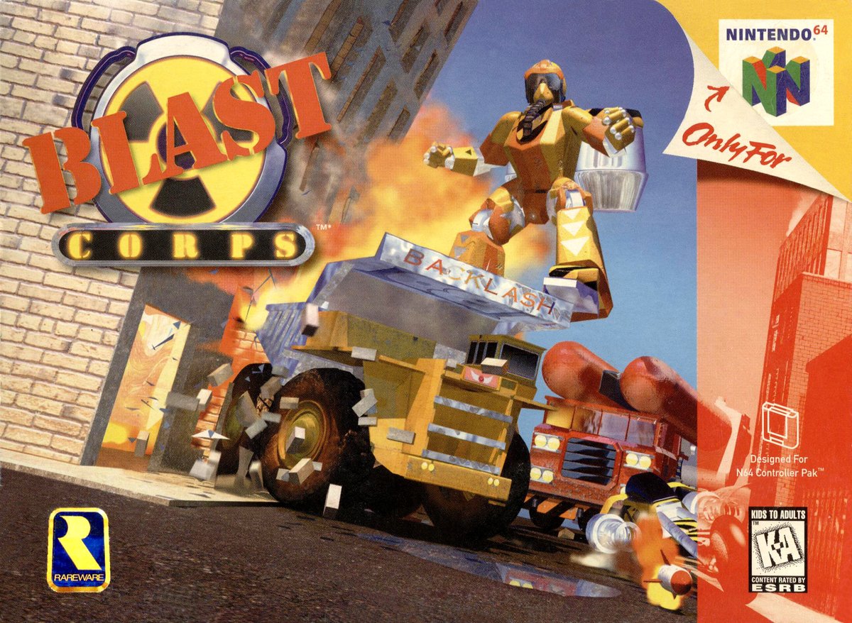March 21, 1997: Blast Corps was released on the Nintendo 64 in Japan.