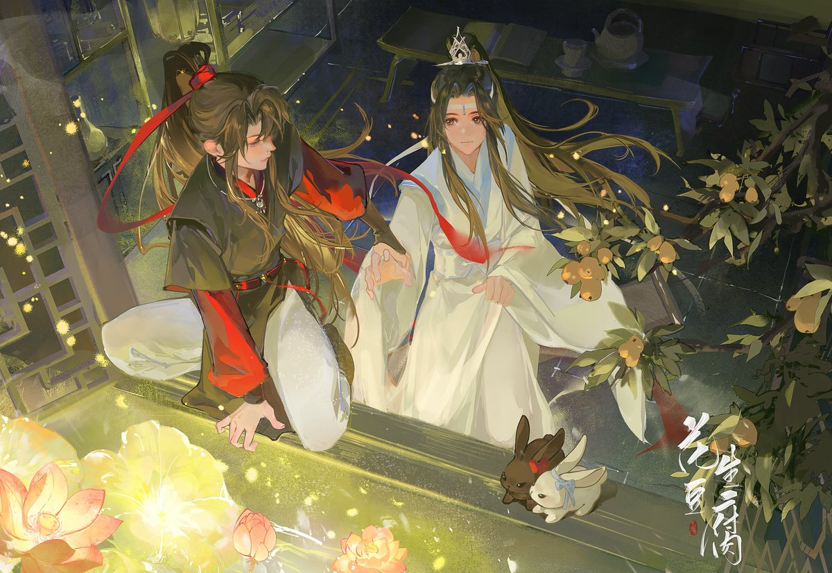 🌙✨莲蓬🪷

———他虽然表面上叫我滚，但我知道他心里一定很想跟我到云梦来玩，想得不得了。
#魔道祖师 #忘羡 #MDZS