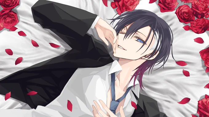本日3/21薔薇の弾丸ルレ走ります。 テンプレ完成しなかったけど男の子こんな感じ;ω; よかったら依頼しに来てね