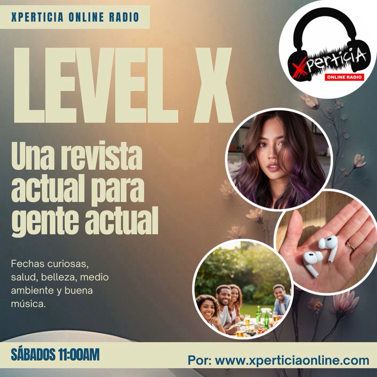 XperticiaOnline's tweet image. 🔵 TODOS los SÁBADOS 11:00am (Hora Bolivia); escucha “#LEVELX” 😉 una revista musical. 🎙Con: Sonia Paxi.

🔊 A través de: xperticiaonline.com 

#SintoniaCreativa
#XperticiaOnlineRadio
#RevistaRadial
#FechasCuriosas #RevistaMusical 
#RadioOnline #RadioOnlineBolivia