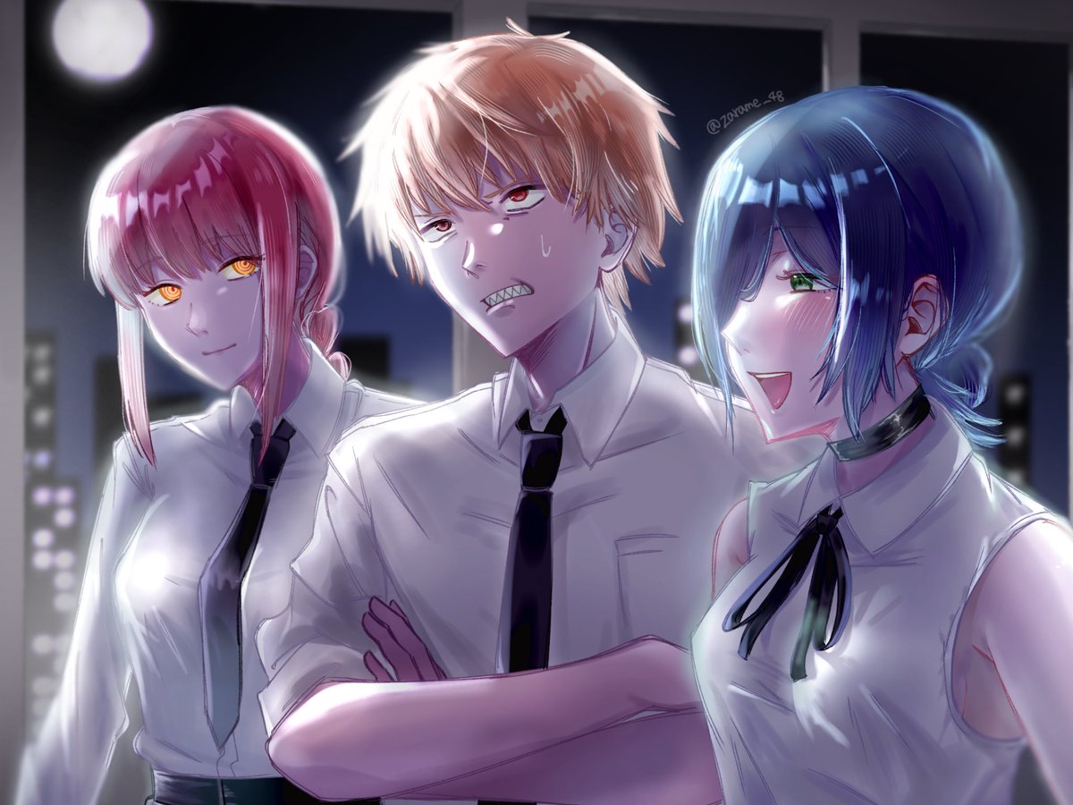 zarame_48's tweet photo. #チェンソーマン  #イラスト  #レゼ  #デンジ  #マキマ 
友達の過去絵をリメイクしました-  ̫ - https://t.co/juOgyHIXvs