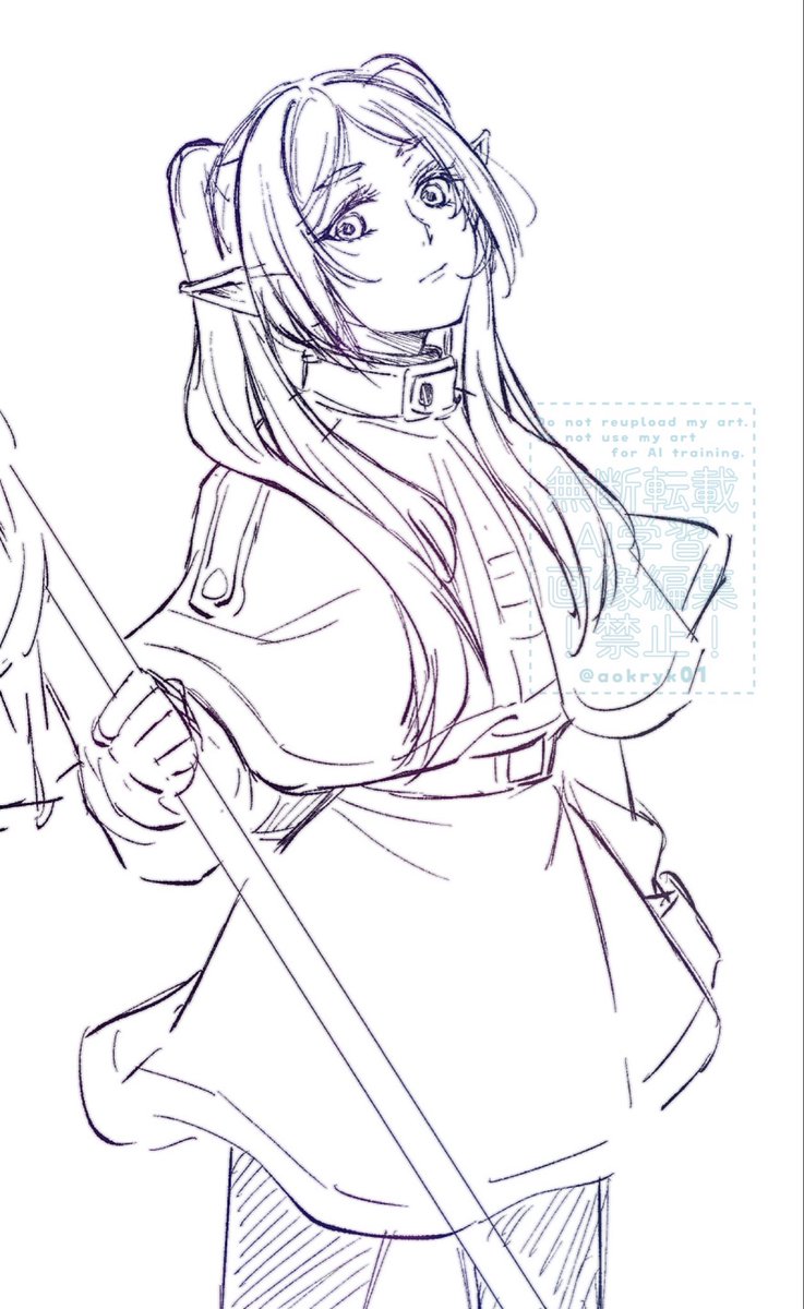 ちょっとずつフリーレン描くの練習してるんだけど、難しくて難しい🫠🪄

#碧ふりーめも